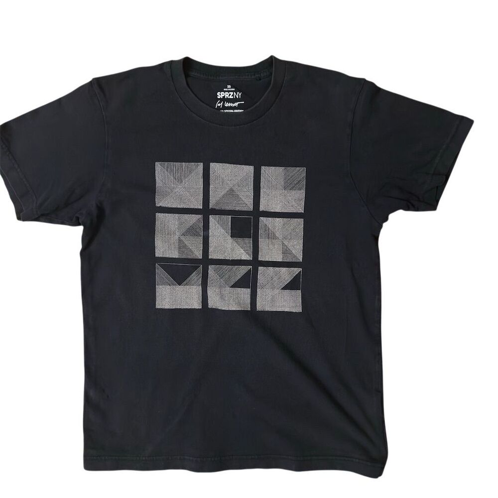 Uniqlo SPRZ NY Sol LeWitt MoMA Special Edition Graphic Tee XS Black
